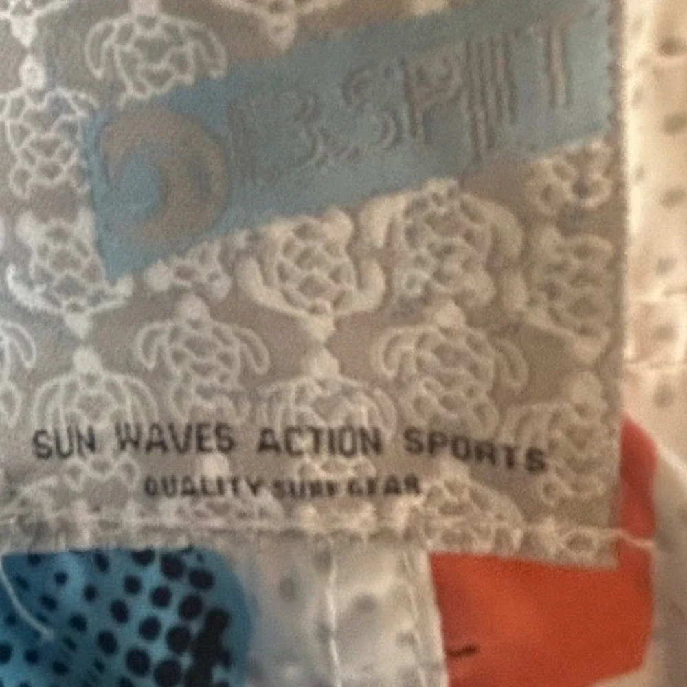 Banana Split‎ USA Mens XL Board Shorts Tropical Hibiscus Floral Mesh Lined White